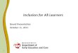 Inclusion for All Learners