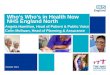 Who’s Who’s in Health Now NHS England North