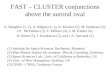 FAST – CLUSTER conjunctions above the auroral oval