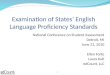Examination of States’ English Language Proficiency Standards