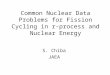 Common Nuclear Data Problems for Fission Cycling in r-process and Nuclear Energy