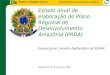 Estado atual de elaboração do Plano Regional de Desenvolvimento  Amazônia (PRDA)