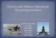Warfare and Military Operations Thesis Opportunities