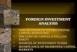FOREIGN INVESTMENT ANALYSIS