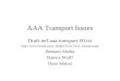 AAA Transport Issues