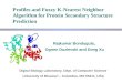 Profiles and Fuzzy K-Nearest Neighbor Algorithm for Protein Secondary Structure Prediction