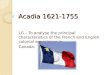 Acadia 1621-1755