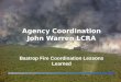 Agency Coordination John Warren LCRA