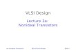 VLSI Design Lecture 3a:  Nonideal Transistors