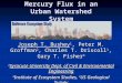 Mercury Flux in an Urban Watershed System