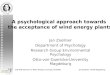 Acceptance  of wind energy plants -