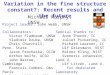 Variation in the fine structure constant?: Recent results and the future