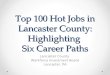 Top 100 Hot Jobs in Lancaster County: Highlighting  Six Career Paths