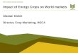 Impact of Energy Crops on World markets