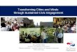 Transforming Cities and Minds  through Sustained Civic Engagement