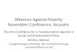Alliances Against Poverty November Conference, Brussels