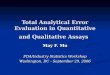 Total Analytical Error Evaluation in Quantitative and Qualitative Assays
