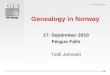Genealogy in Norway