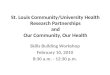 St. Louis Community/University Health Research Partnerships and Our Community, Our Health