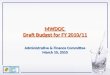 MWDOC  Draft Budget for FY 2010/11
