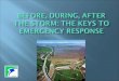 Before, During, After the Storm: The Keys to Emergency Response