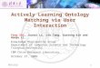 Actively Learning Ontology Matching via User Interaction