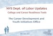 NYS Dept. of Labor Updates College and Career Readiness Tools The Career Development and