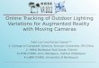 Online Tracking of Outdoor Lighting Variations for Augmented Reality  with Moving Cameras