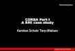 CORBA Part I A RMI case study