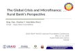 The Global Crisis and Microfinance:  A Rural Bank’s Perspective