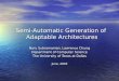 Semi-Automatic Generation of  Adaptable Architectures