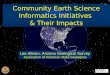 Community Earth Science Informatics Initiatives  & Their Impacts