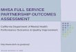 MHSA FULL SERVICE PARTNERSHIP OUTCOMES ASSESSMENT