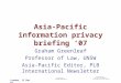 Asia-Pacific information privacy briefing ‘07