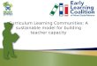 Curriculum Learning Communities: A sustainable model for building teacher capacity