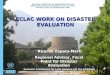 ECLAC WORK ON DISASTER EVALUATION