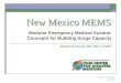 Modular Emergency Medical System: Concepts for Building Surge Capacity