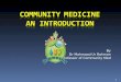community medicine An Introduction