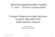 Java programozási nyelv 2. rész – Vezérlő szerkezetek