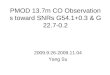 PMOD 13.7m CO Observations toward SNRs G54.1+0.3 & G22.7-0.2