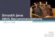 Smooth Java  HRIS Recommendations