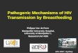 Pathogenic Mechanisms of HIV Transmission by Breastfeeding