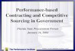 Performance-based Contracting and Competitive Sourcing in Government