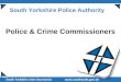 Police & Crime Commissioners