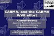CARMA, and the CARMA WVR effort