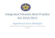 Integrated Measles Best Practice SIA 2010/2011