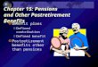 Chapter 15: Pensions  and Other Postretirement Benefits