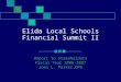 Elida Local Schools Financial Summit II