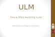 ULM Time & Effort Reporting Guide