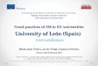 Good practices of 3M in EU universities University of León (Spain)